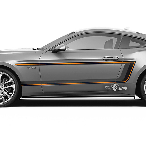 Retro Stripes Side Vinyl Decal Kit for Musclecar Musclecarmodel 2015-23