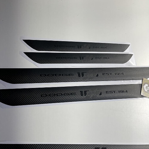 4x Dodge Challenger 100th Anniversary Door Sill Vinyl Decal Stickers
 1