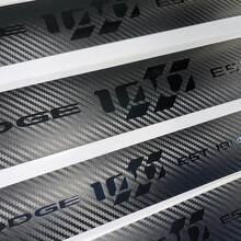 4x Dodge Challenger 100th Anniversary Door Sill Vinyl Decal Stickers Carbon Black
 2