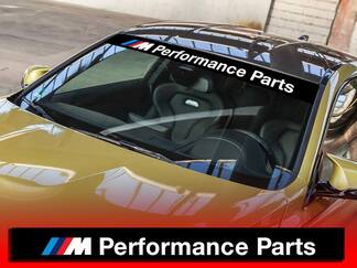BMW M Performance Parts Windshield Banner with Background Window decal sticker
 1