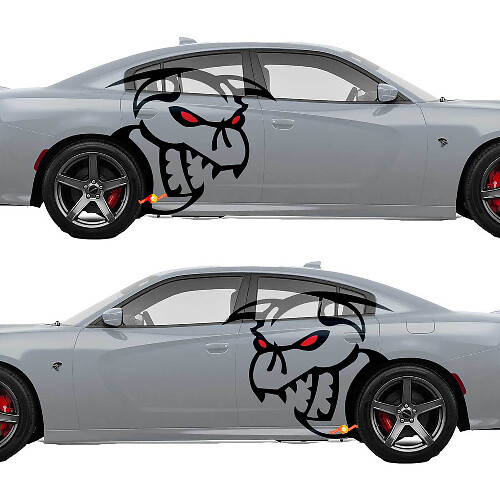 Demon Style Side Vinyl Decal Kit for Dodge Challenger Charger