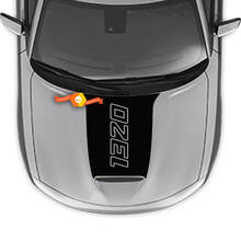 1392 Outline Hash stripes Hood Sticker Decal for Dodge Charger 2015-2024
 3