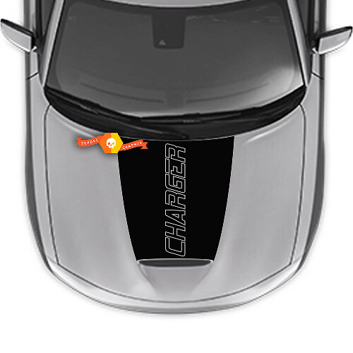 Charger Outline Hood Vinyl Decal for Dodge Charger 2015-2024