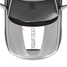 Strobe Custom Text Hood Vinyl Decal for Dodge Charger 2015-2024_2