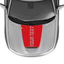 Strobe Custom Text Hood Vinyl Decal for Dodge Charger 2015-2024_3
