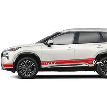 Pair Nissan Rogue Side Door Rocker Panel Stripes Sticker Decal Vinyl Graphic
 2