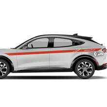 Pair Ford Mustang MACH-E MACH E Doors Top Line Stripes Side Door Decal vinyl stickers
 3