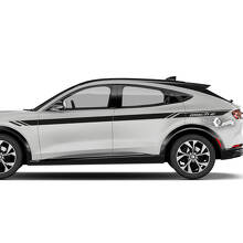 Pair Musclecar Musclecarmodel MACH-E MACH E Front Fender Top Line Stripes Side Door Decal vinyl stickers
 2