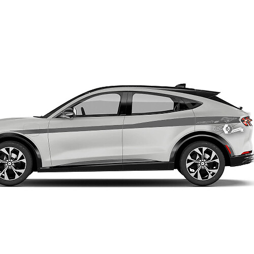 Pair Ford Mustang MACH-E MACH E Front Fender Top Line Stripes Side Door Rear Fender Decal vinyl stickers
