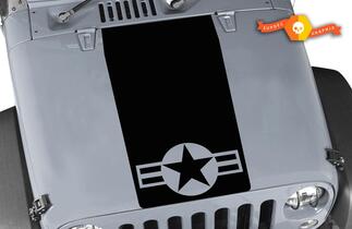 Jeep Wrangler Blackout USAF Air Force Hood Vinyl Decal TJ LJ JK Unlimited