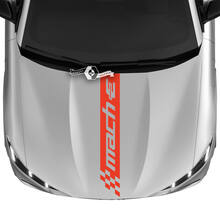 Hood Stripe Checkered Decal for Ford Mustang MACH-E MACH E Vinyl Sticker
 5