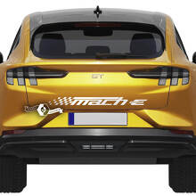 Rear Checkered Stripe Decal for Ford Mustang MACH-E MACH E Vinyl Sticker
 6