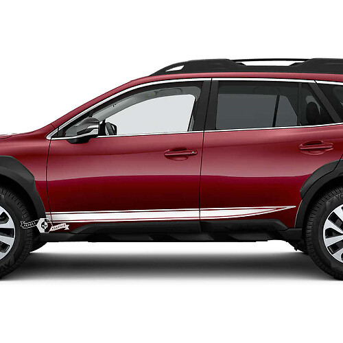 Sharp Outline Side Stripes Vinyl Decal Kit for Subaru Outback