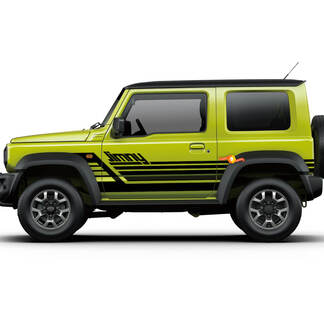 Suzuki JIMNY Retro Stripes Side Doors decal sticker graphics
