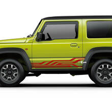 Suzuki JIMNY Geometry Side Stripes Doors decal sticker graphics
 2