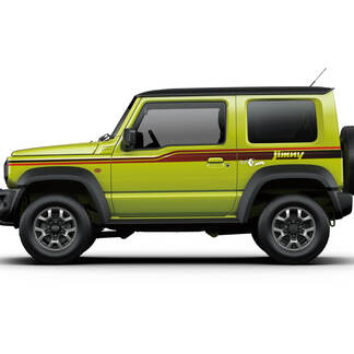 Suzuki JIMNY Side Stripes Doors decal sticker graphics with gradient
