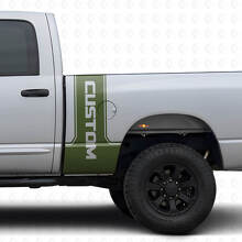 CastomLettering Rear Side Stripe Vinyl Decal Kit For Dodge Ram Power Wagon_3