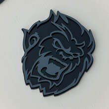 Angry Yeti Sasquatch 3D Badge Fender Badges Emblem
 4