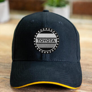 Toyota TRD Grey Vintage Stars Trucker Hat Embroidered Toyota Logo Baseball cap
