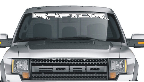 Raptor Windshield Vinyl Decal Banner 4.5 x 40 for Musclecar Truck