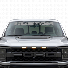 Custom Lettering Windshield Vinyl Decal for Musclecar Truck _4