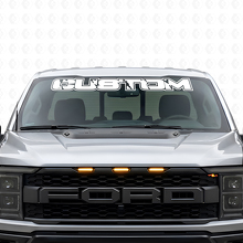 Custom Lettering Windshield Vinyl Decal for Musclecar Truck _6