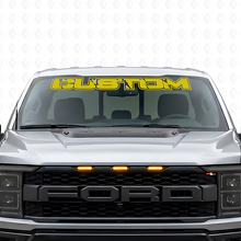 Custom Lettering Windshield Vinyl Decal for Musclecar Truck _7