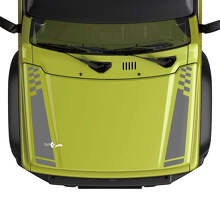 Flag Checkered Racing Hood Stripe Decal Sticker Graphics 2 For Suzuki JIMNY 3