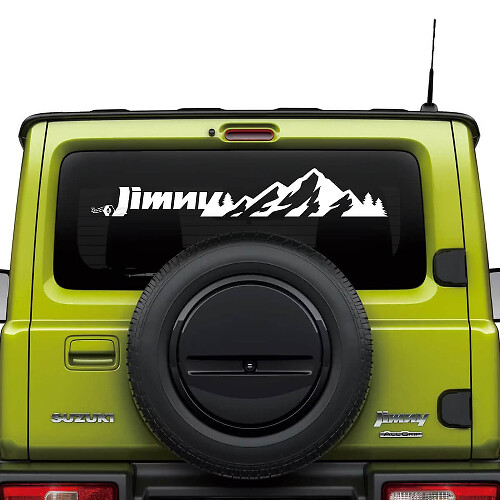 Mountains Lettering Rear Window Decal Sticker Graphics For Suzuki JIMNY