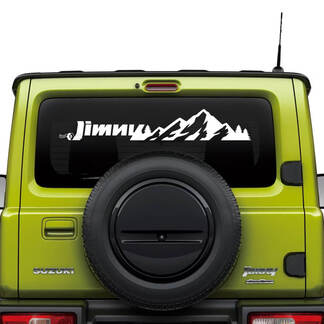 Suzuki JIMNY Mountains Rear Window Logo decal sticker graphics
