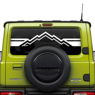 Suzuki JIMNY Mountains Rear Window Logo decal sticker graphics 2
