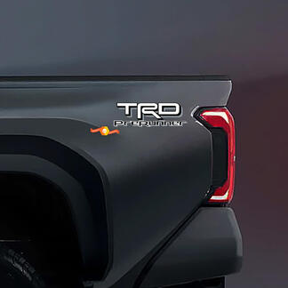 Pair TRD PreRunner Toyota Racing Development Bed Side Truck Decals Stickers 3 Colors

