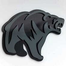 Angry Grizzly Bear Custom 3D Badge Fender Badges Emblem
 3