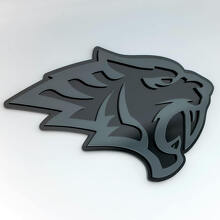 Helltiger Tiger Head 3D Fender Badge Emblem_2