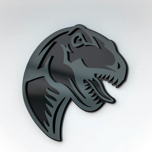 T-Rex Dinosaur 3D Fender Badge Emblem