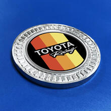 3D Badge Toyota Racing Vintage TRD Retro Heritage Racing Stripes Metal Aluminum Emblem
 2