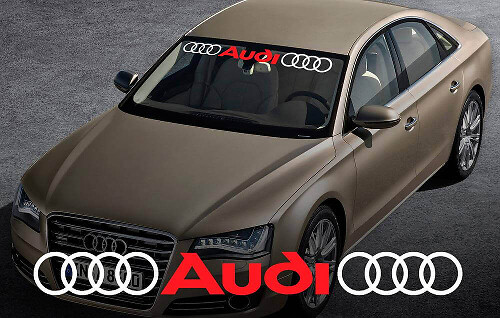 Audi Windshield Banner Vinyl Decal Sticker for Audi Cars