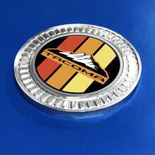 3D Badge Toyota Tacoma Mountains Vintage TRD Retro Heritage Racing Stripes Metal Aluminum Emblem
 2