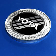 3D Badge Toyota Yota Grey and Red TRD Retro Heritage Racing Stripes Metal Aluminium Emblem 2 2