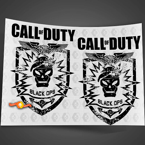 Call of Duty Black Ops Side Vinyl Decal Set for Jeep Wrangler