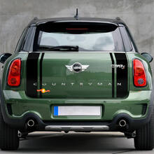 Mini Cooper Countryman JCW Hood Bonnet and Rear stripes Decal Graphics sticker
 2