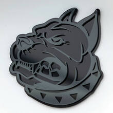 Pitbull 3D Badge Fender Badges Emblem
 5