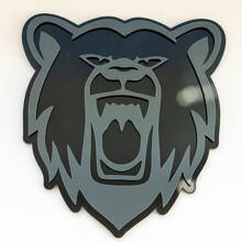 Angry Grizzly Bear Custom 3D Badge Fender Badges Emblem 2
 6