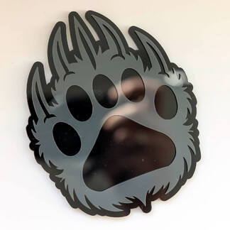 Bear Paw Claw Custom 3D Badge Fender Badges Emblem
