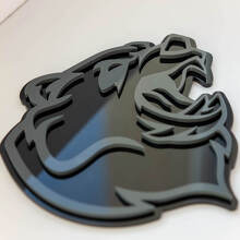 Custom Angry Grizzly Bear 3D Fender Badge Emblem_2