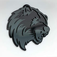 Bear Angry Grizzly Custom 3D Badge Fender Badges Emblem
 2