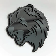 Bear Angry Grizzly Custom 3D Badge Fender Badges Emblem
 3