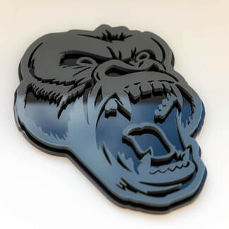 Custom 3D Badge Angry Gorilla Fender Badges Emblem
 1