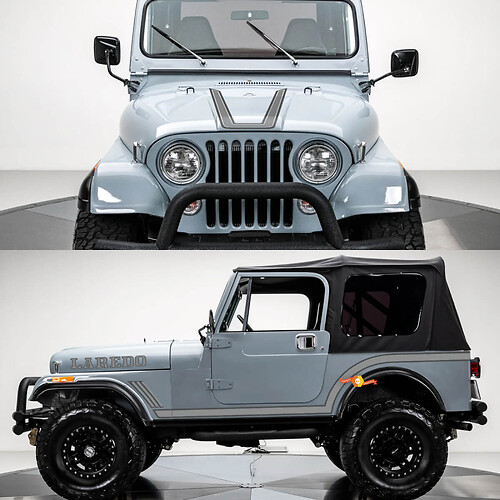 LAREDO Jeep Wrangler Rubicon cj7 1986 Graphics KIT Vinyl Decals Stickers
