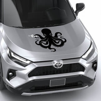 Squid Octopus Universal Hood Vinyl Decal Graphic Sticker
 1